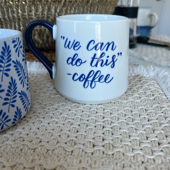 Blue and White Coffee‎ Mugs Threshold Porcelain and Modern Expressions - Picture 8 of 14